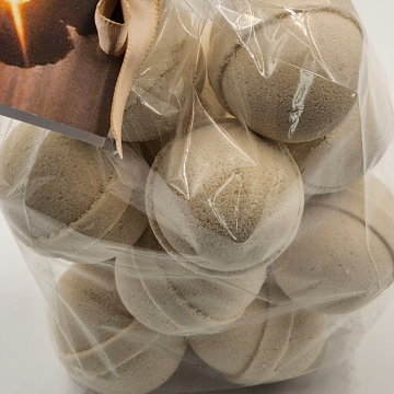 14 bath bombs 1 oz each (Amber Romance) gift bag bath fizzies, great for dry skin, moisturize & replenish, shea, cocoa, 7 ultra rich oils