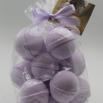 14 bath bombs Lavender & Chamomile gift bag bath fizzies, great for dry skin, shea, cocoa, 7 ultra rich oils
