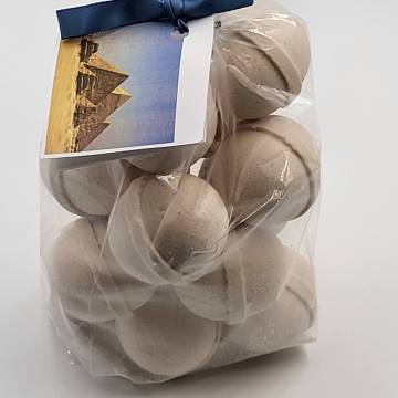 14 bath bombs in Egyptian Musk fragrance, gift bag bath fizzies, great for dry skin