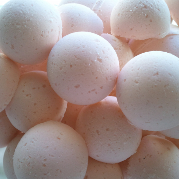 14 bath bombs in Baby Powder scent, gift bag bath fizzies, pink, blue, yellow, green or white, ultra moisturizing
