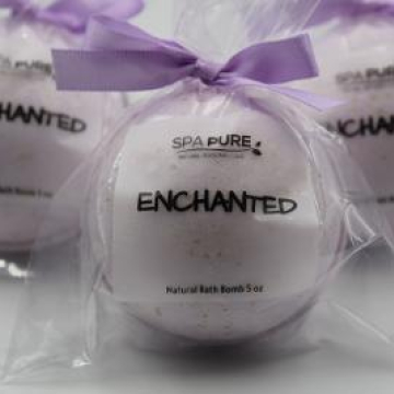 3 XL Be Enchanted fragrance, gift bag bath fizzies, great for dry skin, shea, cocoa, 7 ultra rich oils