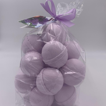 14 bath bombs in Lavender fragrance gift bag bath fizzies, ultra moisturizing for a luxurious bath